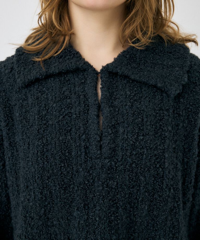 MOUSSY「OPEN COLLAR ニット」|ニット・セーター|