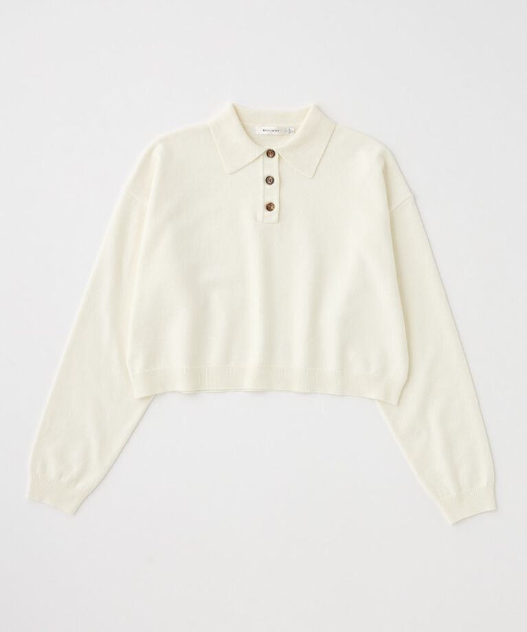 MOUSSY「BOXY KNIT ポロ」|ニット・セーター|