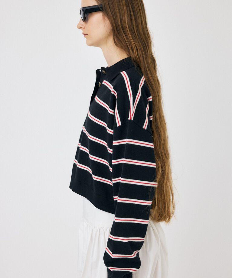 MOUSSY「BOXY KNIT ポロ」|ニット・セーター|