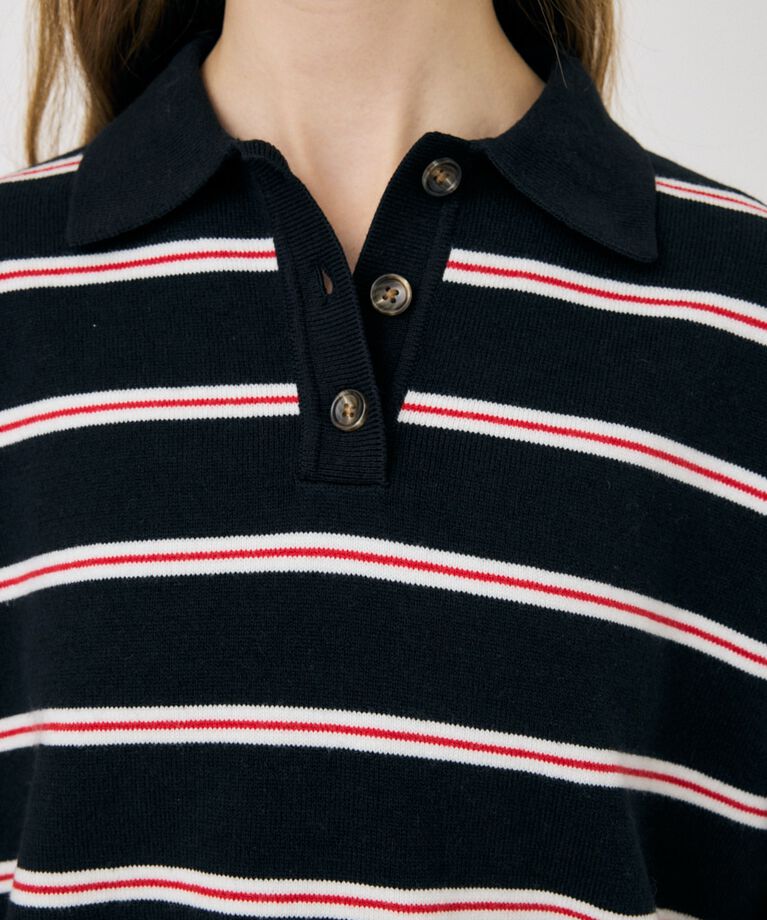 MOUSSY「BOXY KNIT ポロ」|ニット・セーター|