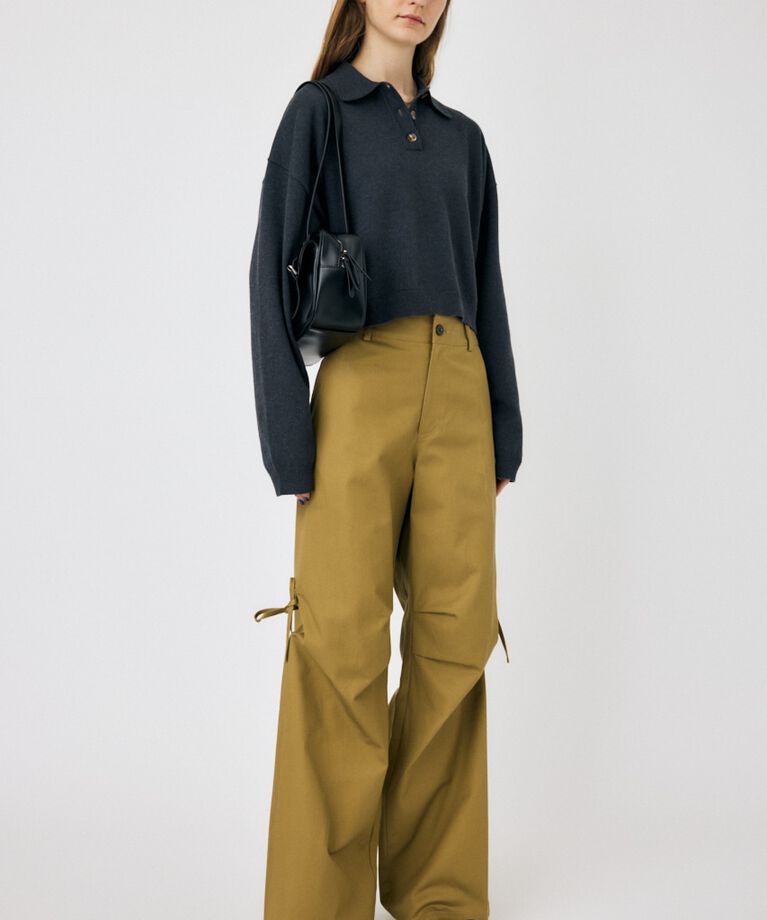 MOUSSY「BOXY KNIT ポロ」|ニット・セーター|