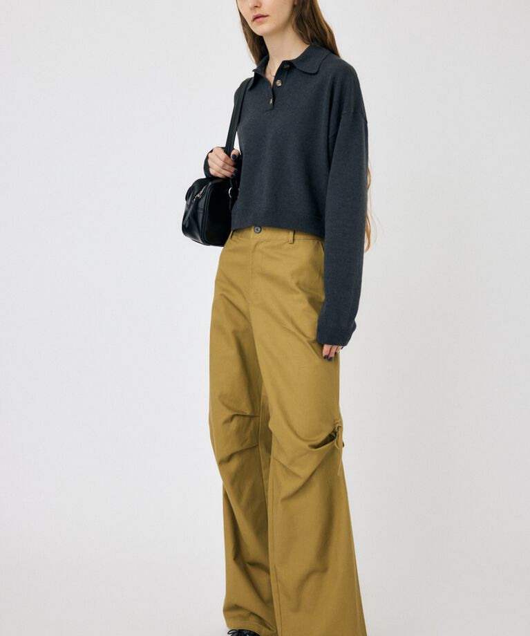 MOUSSY「BOXY KNIT ポロ」|ニット・セーター|