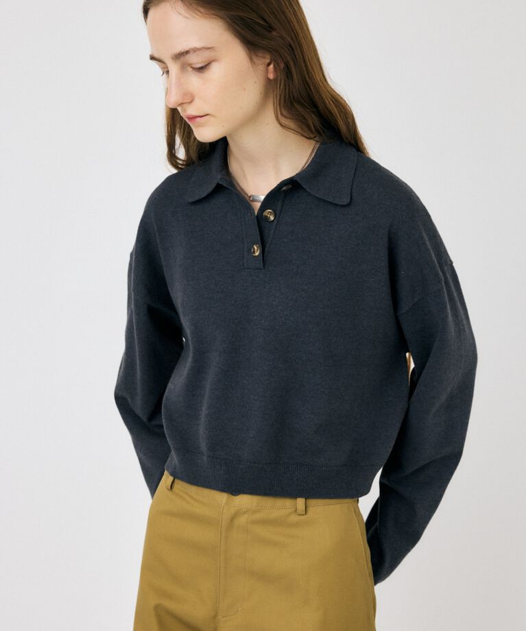 MOUSSY「BOXY KNIT ポロ」|ニット・セーター|