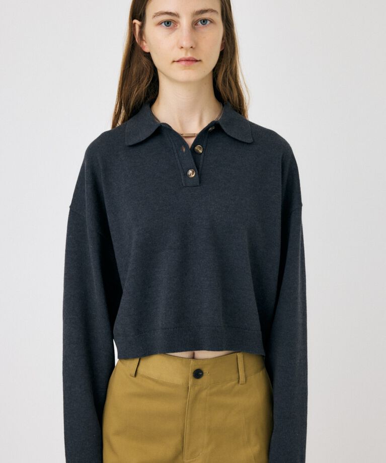 MOUSSY「BOXY KNIT ポロ」|ニット・セーター|