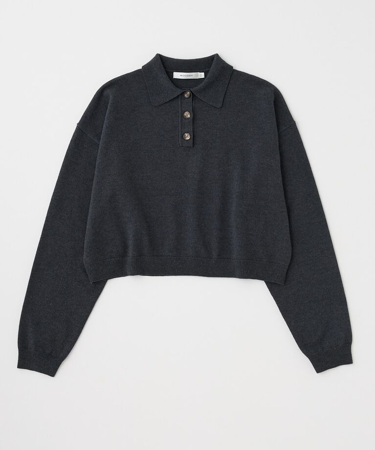 MOUSSY「BOXY KNIT ポロ」|ニット・セーター|