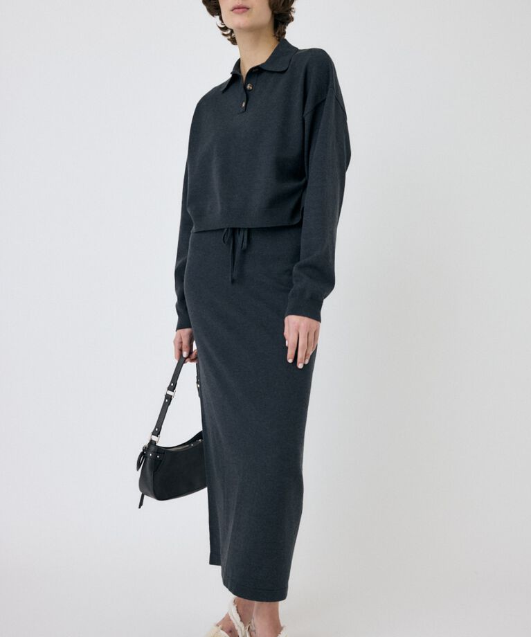 MOUSSY「BOXY KNIT ポロ」|ニット・セーター|