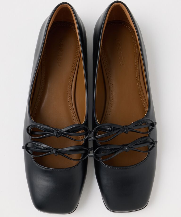 MOUSSY「BOW BALLET パンプス」|パンプス|BLK
