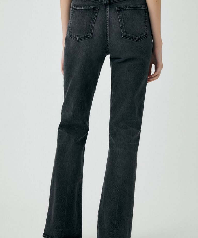 MOUSSY「MVS BLACK FLARE」|デニム|
