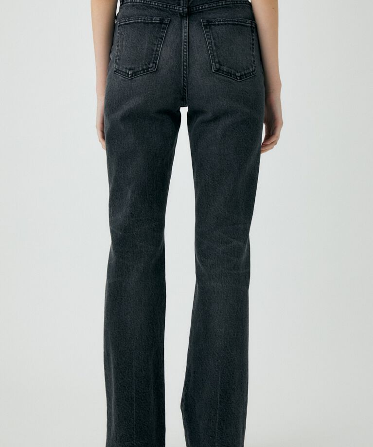 MOUSSY「MVS BLACK FLARE」|デニム|