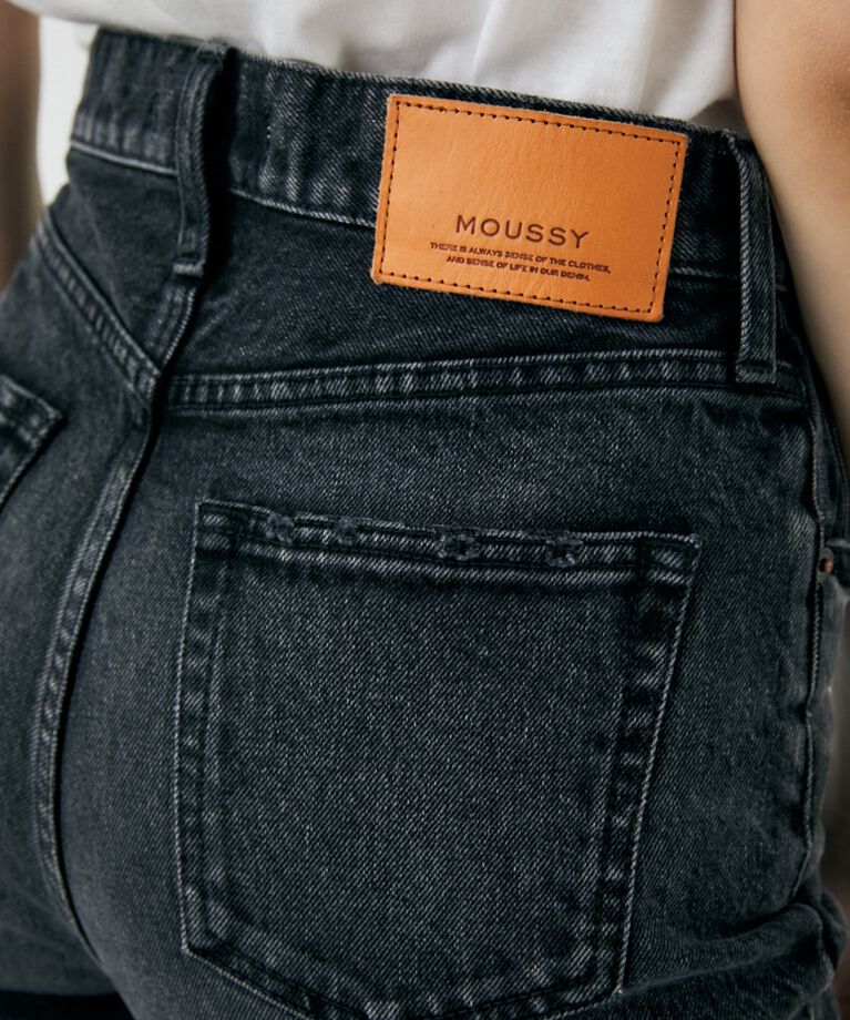 MOUSSY「MVS BLACK FLARE」|デニム|