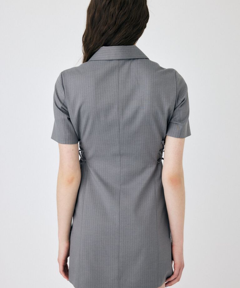 MOUSSY「LACE UP TAILORED ドレス」|ワンピース|