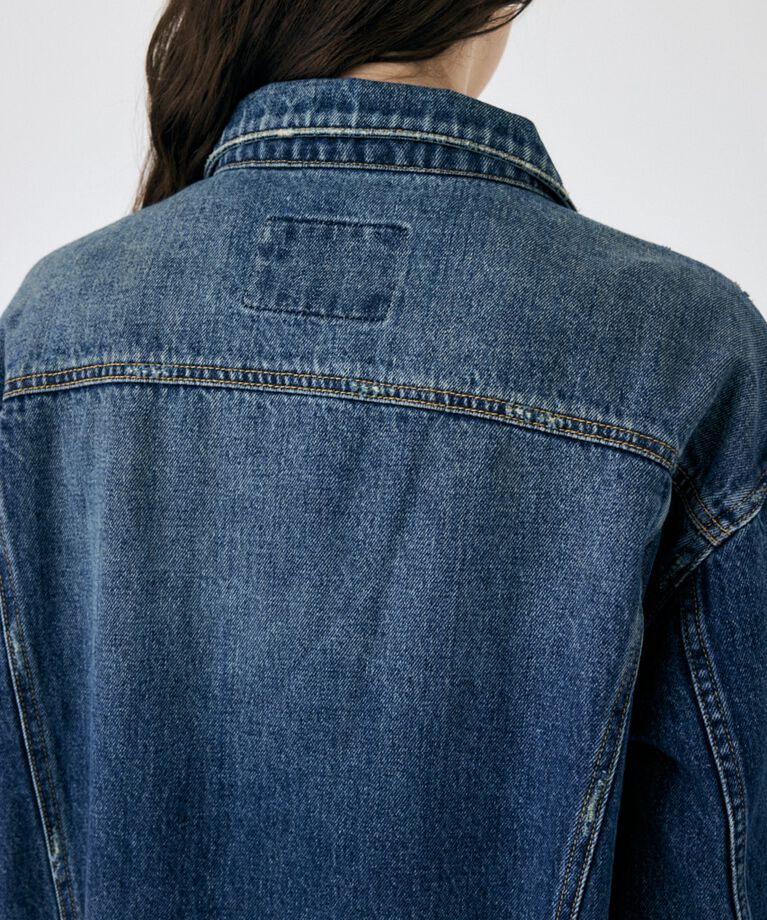 MOUSSY「OVERDYE デニムジャケット」|デニムジャケット|