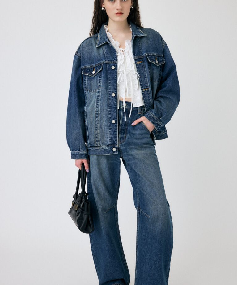 MOUSSY「OVERDYE デニムジャケット」|デニムジャケット|