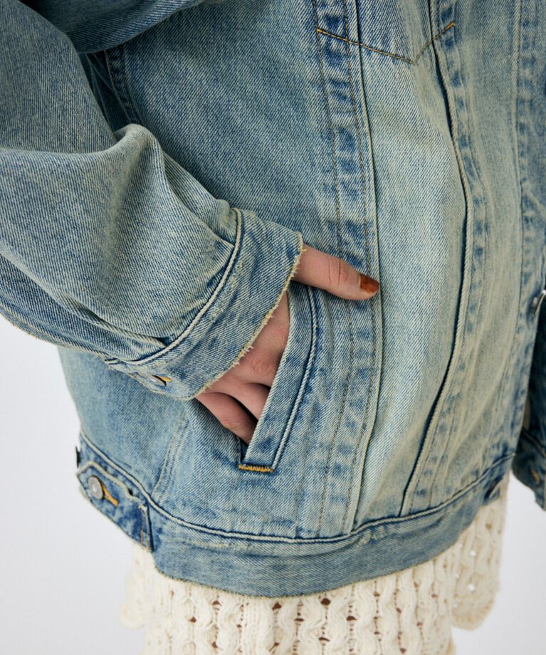 MOUSSY「OVERDYE デニムジャケット」|デニムジャケット|