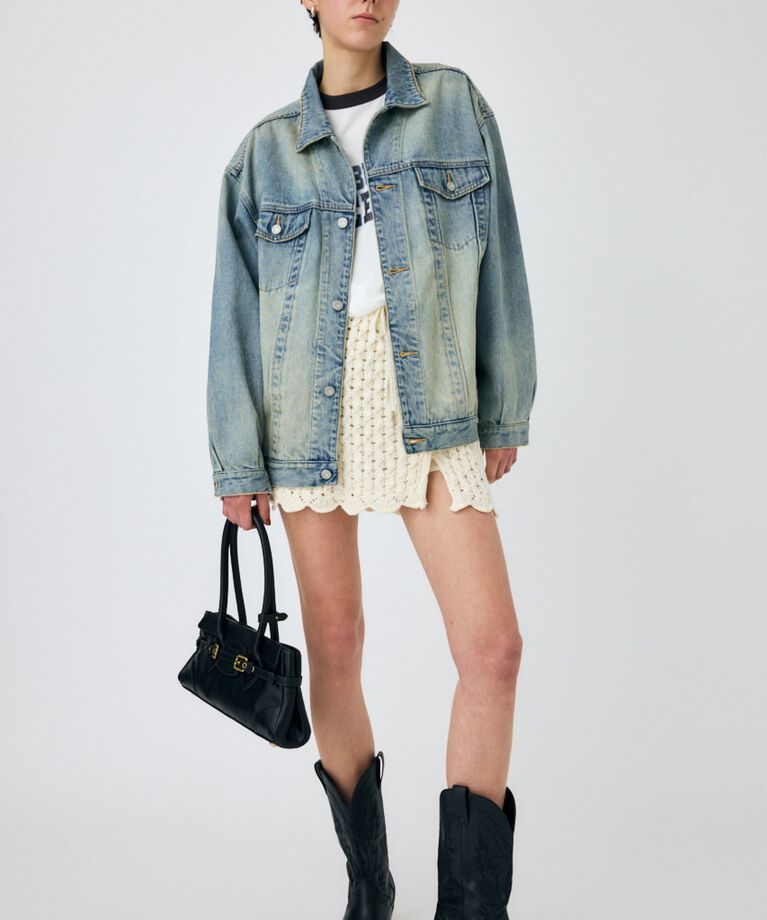 MOUSSY「OVERDYE デニムジャケット」|デニムジャケット|