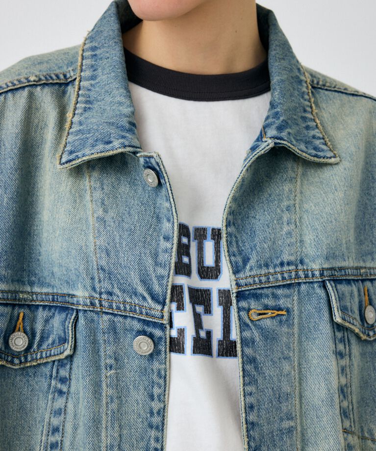 MOUSSY「OVERDYE デニムジャケット」|デニムジャケット|