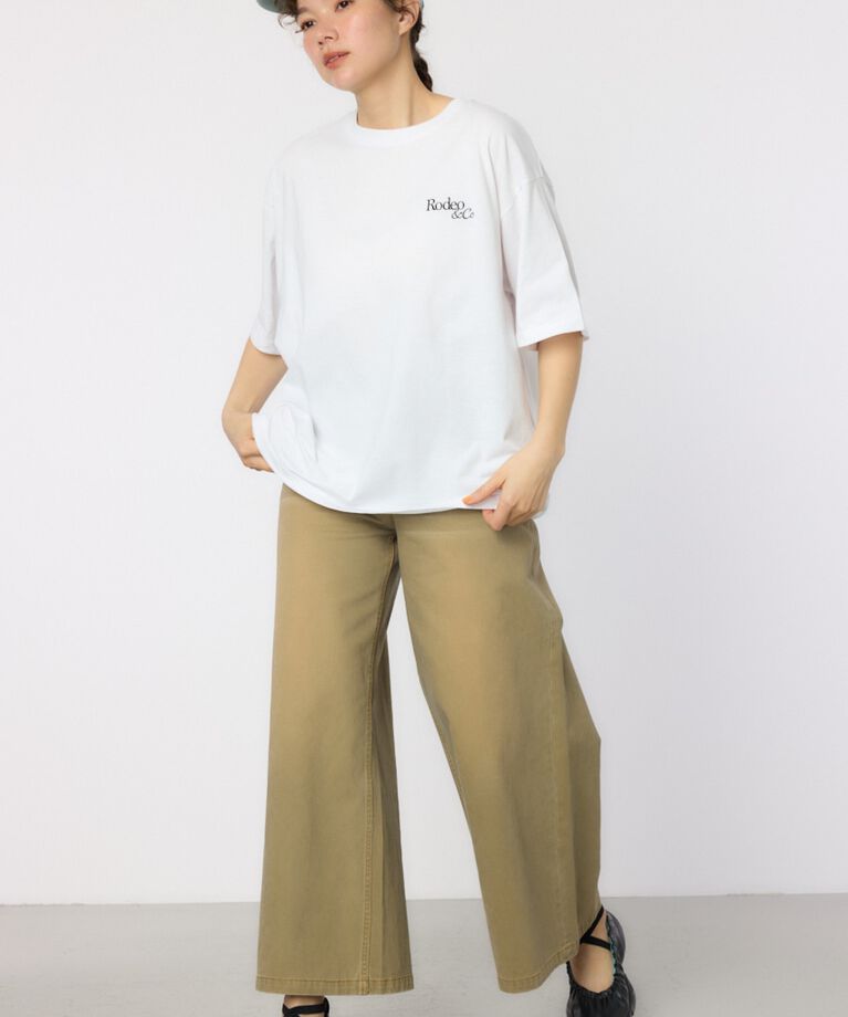 RODEO CROWNS「Flower Logo Embroidery Tシャツ」|Tシャツ・カットソー|