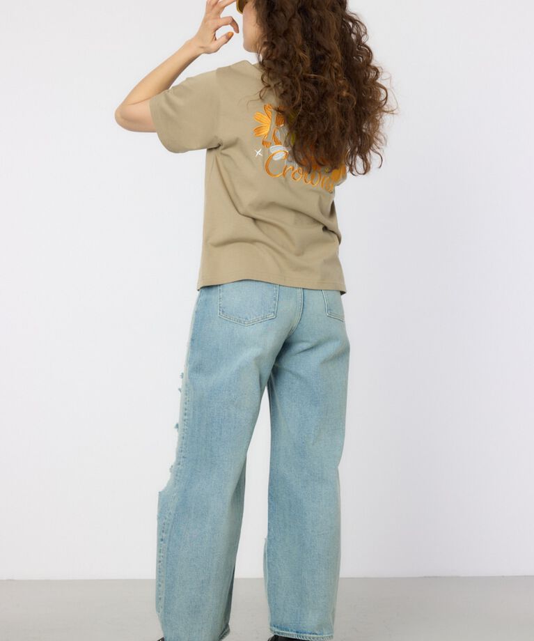 RODEO CROWNS「Flower Logo Embroidery Tシャツ」|Tシャツ・カットソー|