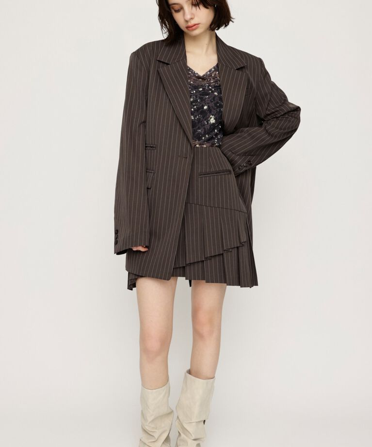 SLY「RANDOM HEM PLEATS ショートスカート」|スカート|