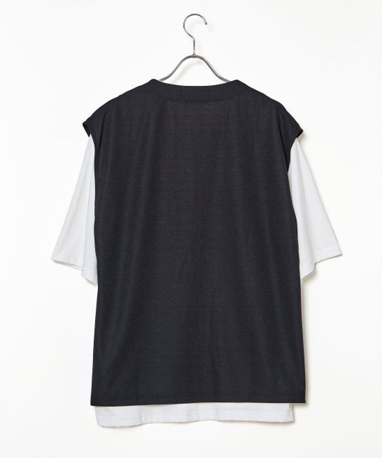 ikka「【2点セット】ジョーゼットジレインナーセット」|Tシャツ・カットソー|