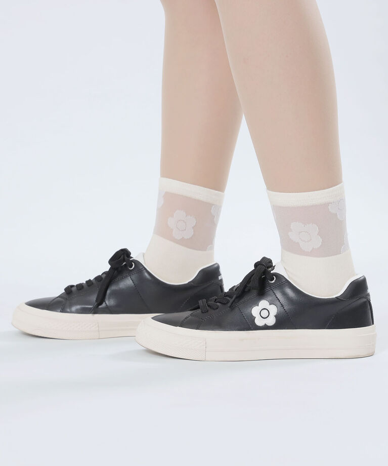 MARY QUANT「シアーミックスデイジー ソックス」|ソックス|ホワイト