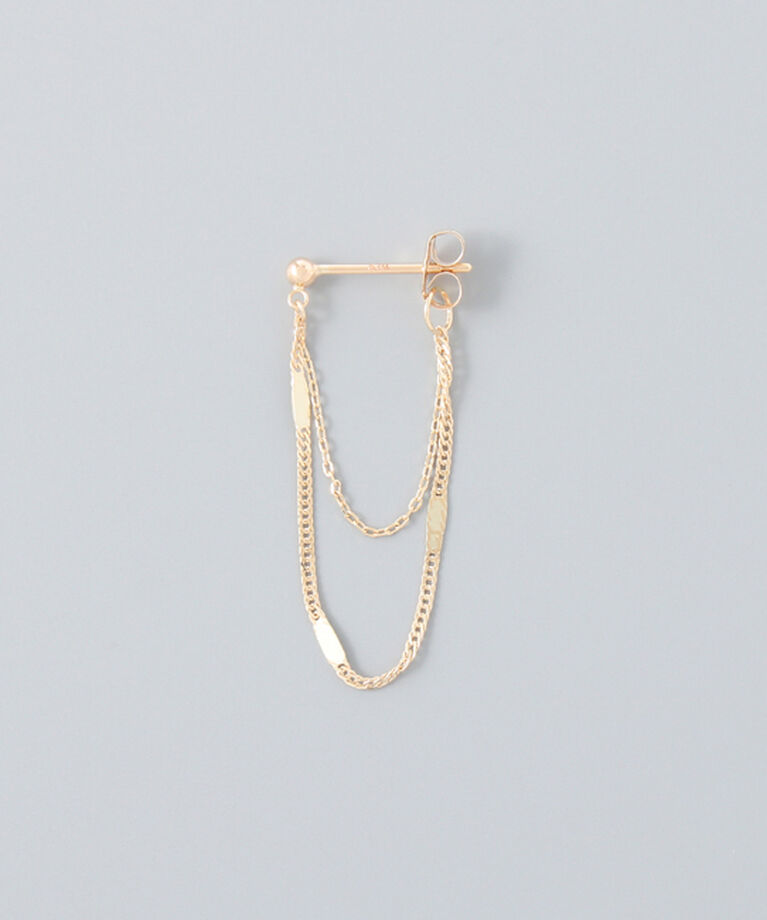 JUPITER「【K10】チェーンフープピアス」|ピアス|