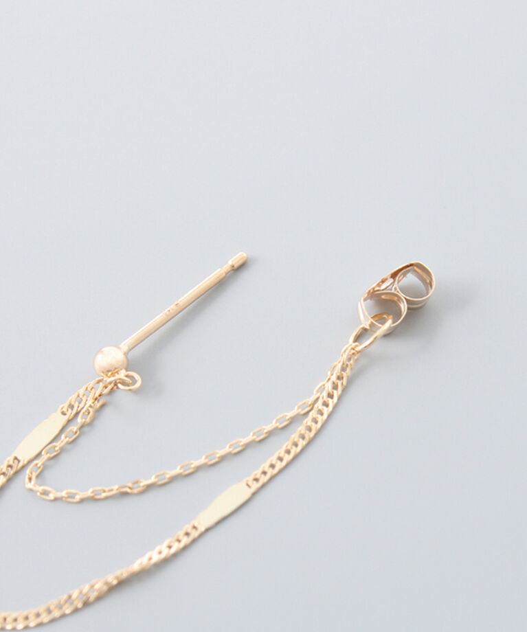 JUPITER「【K10】チェーンフープピアス」|ピアス|