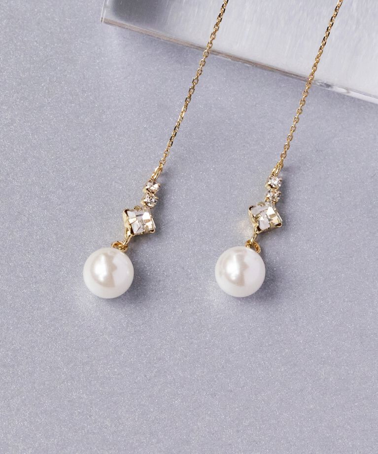 Phoebe「オールウェイズパールビジューアメリカンピアス　」|ピアス|