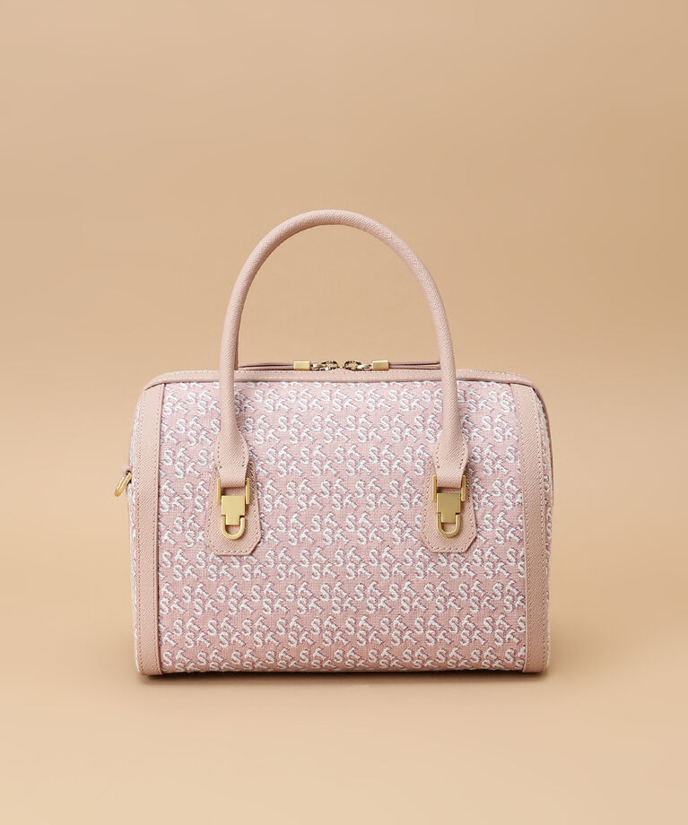 Samantha Thavasa「ST Jacquard シルエット ボストンバッグ」|ボストンバッグ|