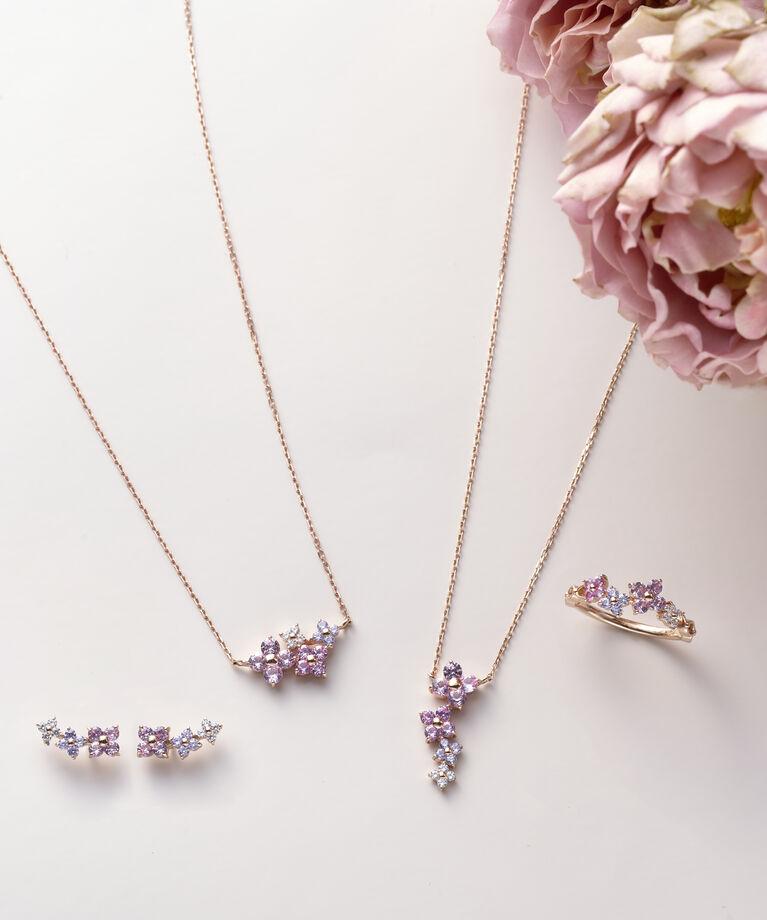 Samantha Tiara「フラワーモチーフバンド　グラデーション リング」|リング|