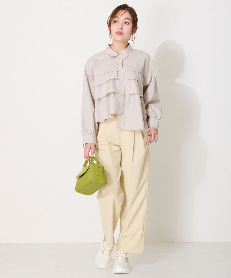 ORiental TRaffic「●2025春夏新作●レース×ジャガード厚底スニーカー/OT3755」|スニーカー|