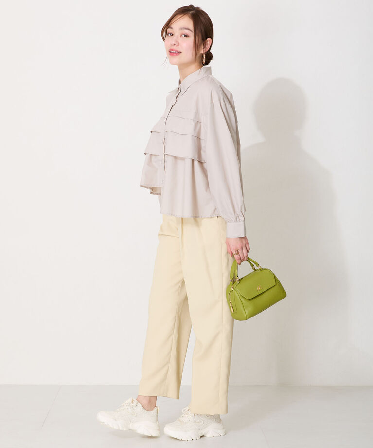 ORiental TRaffic「●2025春夏新作●レース×ジャガード厚底スニーカー/OT3755」|スニーカー|