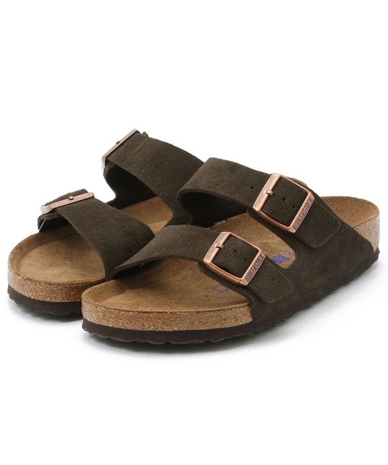 BIRKENSTOCK「【ビルケンシュトック】アリゾナ ソフトフットベッド/モカ スエード/サンダル メンズ レディース」|サンダル|モカ