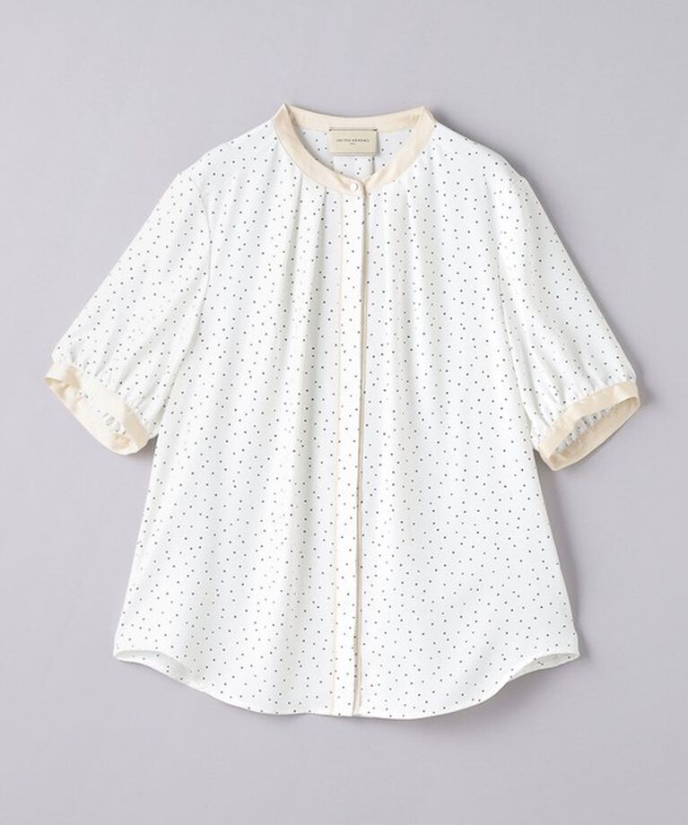 UNITED ARROWS「バイカラーパイピング ショートスリーブ ブラウス」|シャツ・ブラウス|