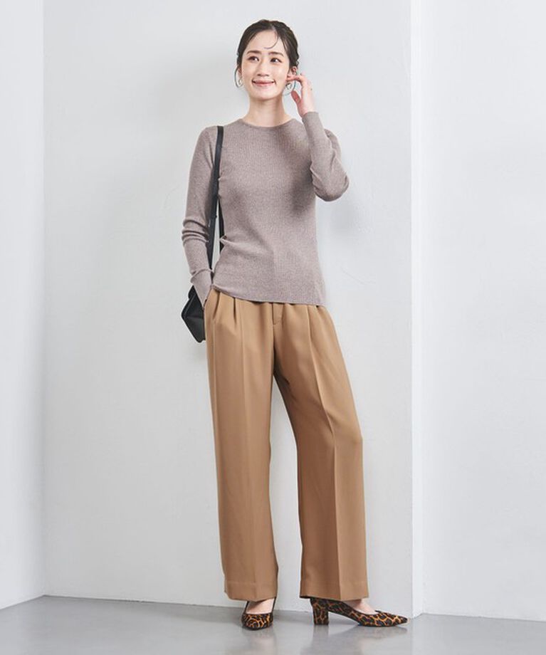 UNITED ARROWS「2タック ワイドパンツ」|スラックス|