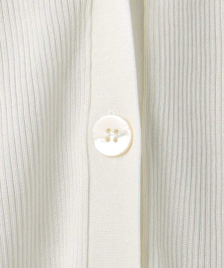 UNITED ARROWS「シルクリブ Vネック カーディガン」|カーディガン|