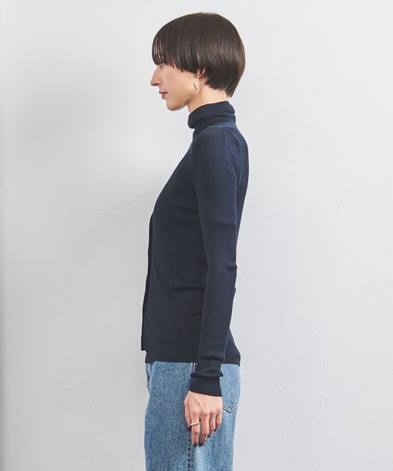 UNITED ARROWS「シルクリブ Vネック カーディガン」|カーディガン|