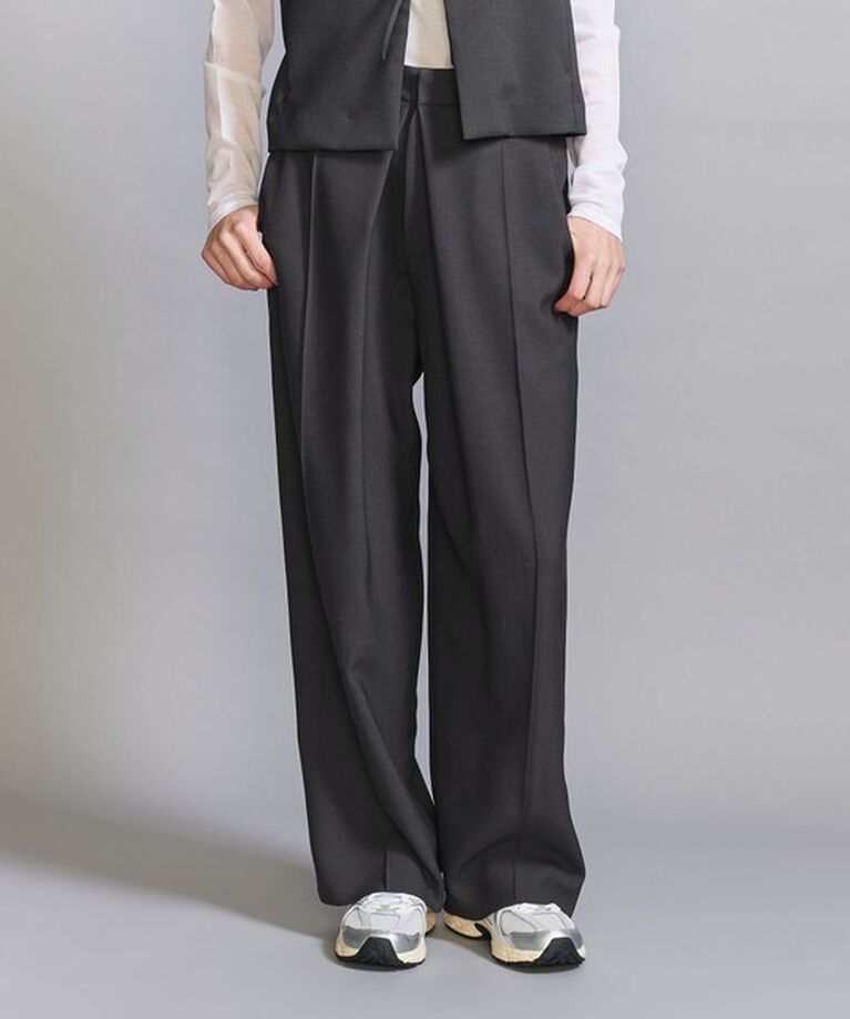 BEAUTY&YOUTH UNITED ARROWS「フロントタック ワイドパンツ」|チノ|