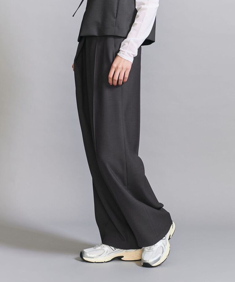 BEAUTY&YOUTH UNITED ARROWS「フロントタック ワイドパンツ」|チノ|