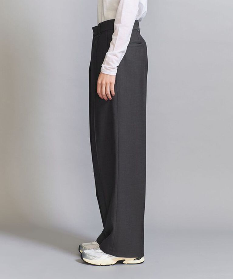 BEAUTY&YOUTH UNITED ARROWS「フロントタック ワイドパンツ」|チノ|