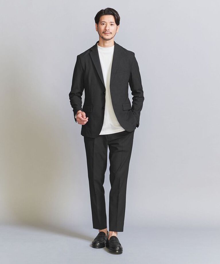 BEAUTY&YOUTH UNITED ARROWS「【WEB限定 WARDROBE SMART】ライト オックスフォード セットアップ/ジャケット＆イージーパンツ」|スーツ|BLACK