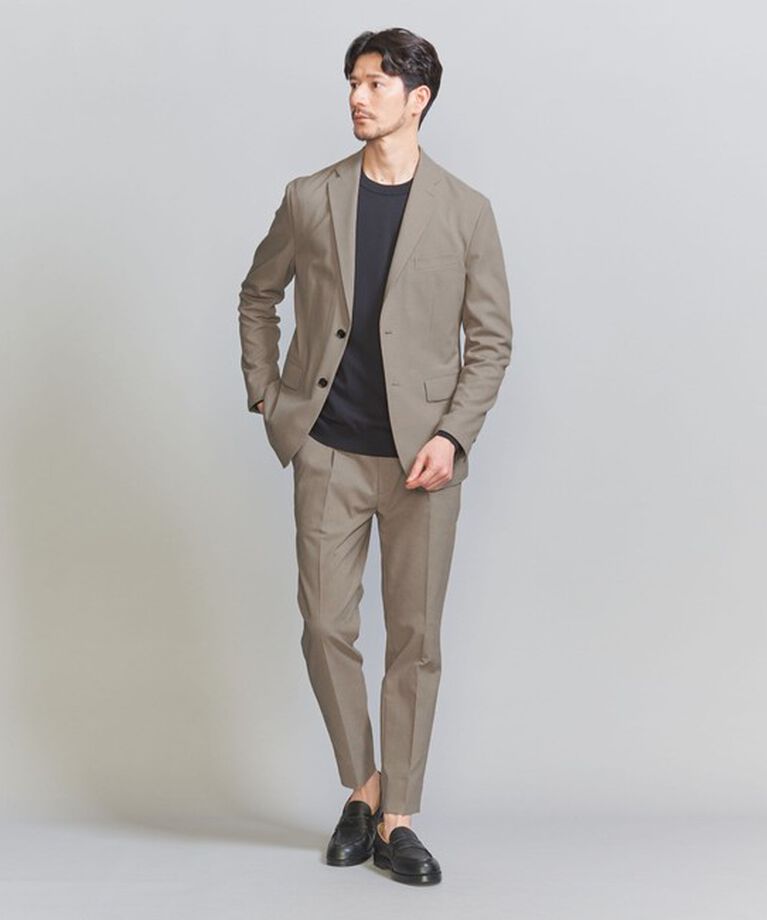 BEAUTY&YOUTH UNITED ARROWS「【WEB限定 WARDROBE SMART】ライト オックスフォード セットアップ/ジャケット＆イージーパンツ」|スーツ|BEIGE