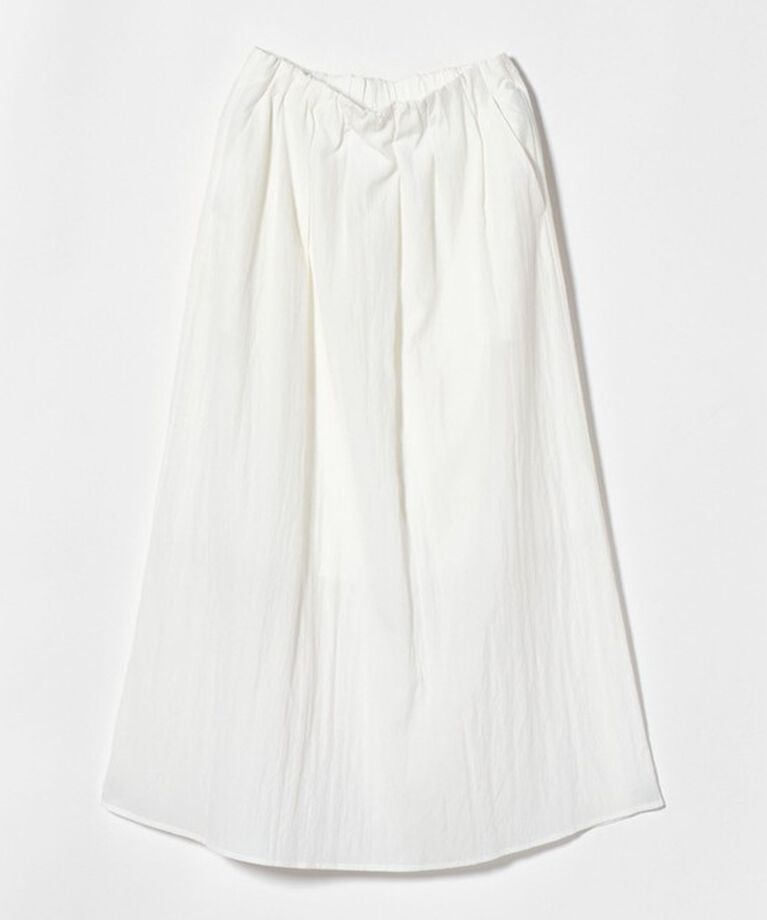 BEAUTY&YOUTH UNITED ARROWS「ギャザーフレア ロングスカート」|フレア|WHITE