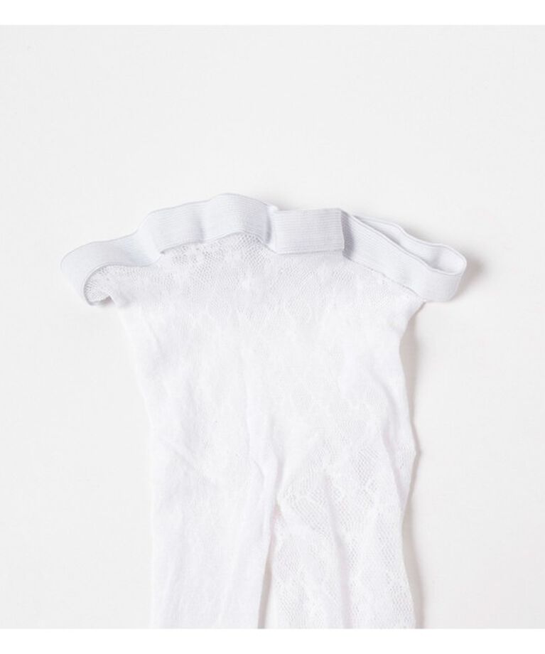 Ray BEAMS 「【WEB限定】I Hate Monday / flower lace ストッキング white」|タイツ・ストッキング|
