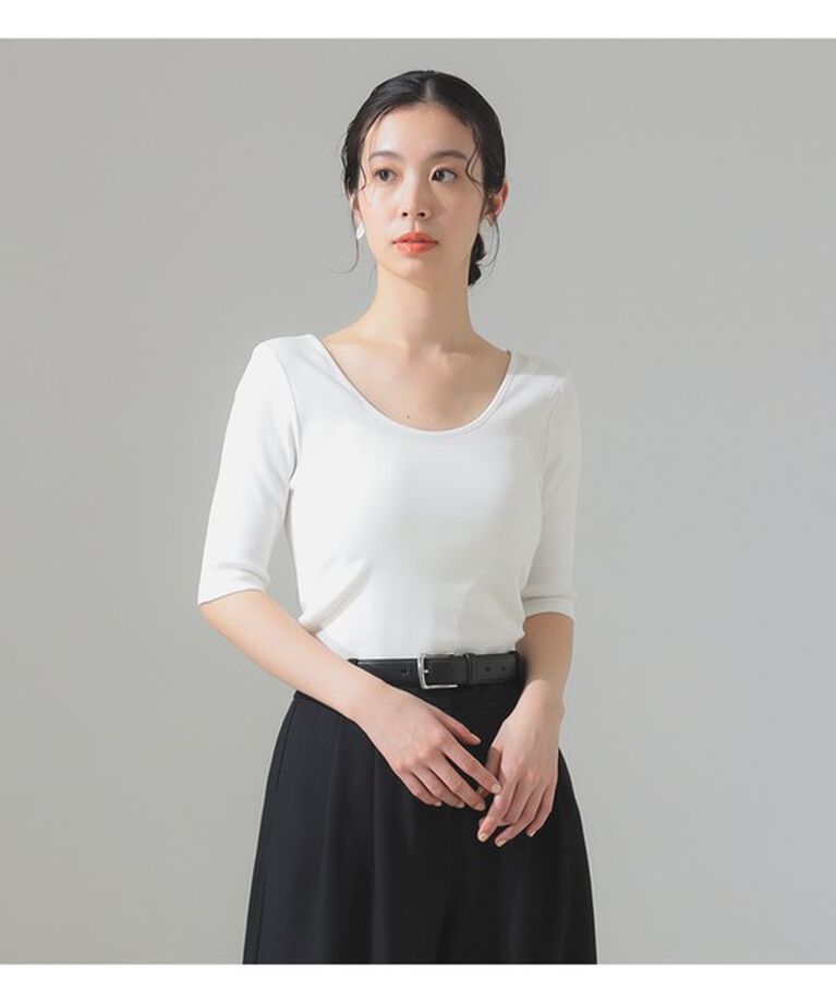 Demi-Luxe BEAMS 「丸胴 テレコ Tシャツ」|Tシャツ・カットソー|