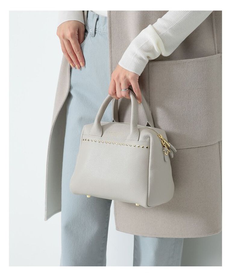 Demi-Luxe BEAMS 「CHRISTIAN VILLA / 別注 スタッズ ボストンバッグ」|トートバッグ|