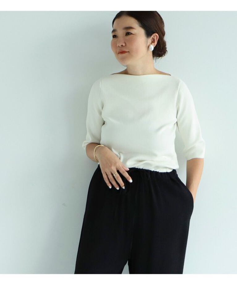 Demi-Luxe BEAMS 「シンプル ボートネックニット .M」|ニット・セーター|