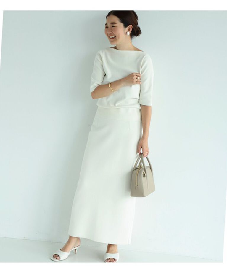 Demi-Luxe BEAMS 「シンプル ボートネックニット .M」|ニット・セーター|