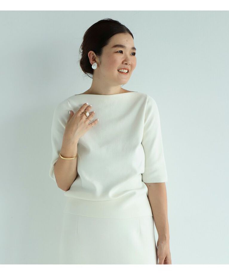 Demi-Luxe BEAMS 「シンプル ボートネックニット .M」|ニット・セーター|