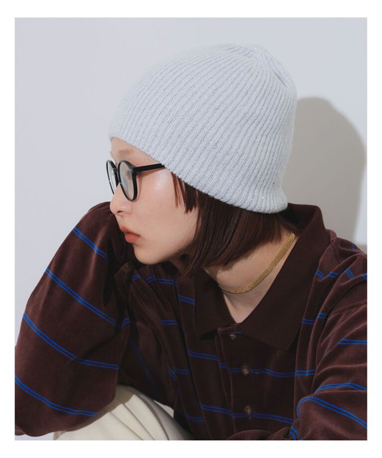 Ray BEAMS 「スパンコール ラメ ビーニー」|その他|WHITE
